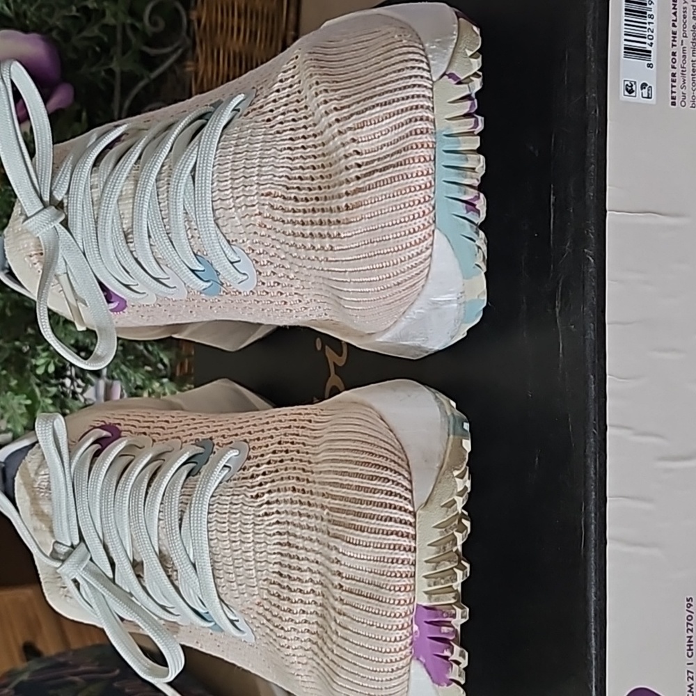 Allbirds, Men's 9, white, purple, teal